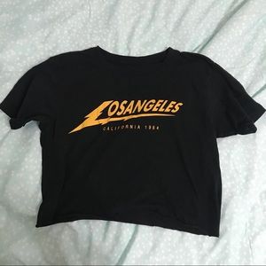 BRANDY MELVILLE ⚡️ cropped LA tee